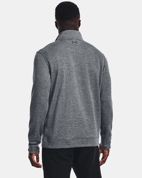 Herenshirt UA Storm SweaterFleece met korte rits, Gray, pdpMainDesktop image number 1